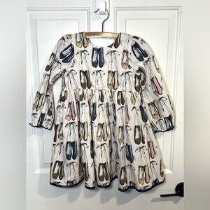 EUC Pink Chicken Ballet Print Dress 5T